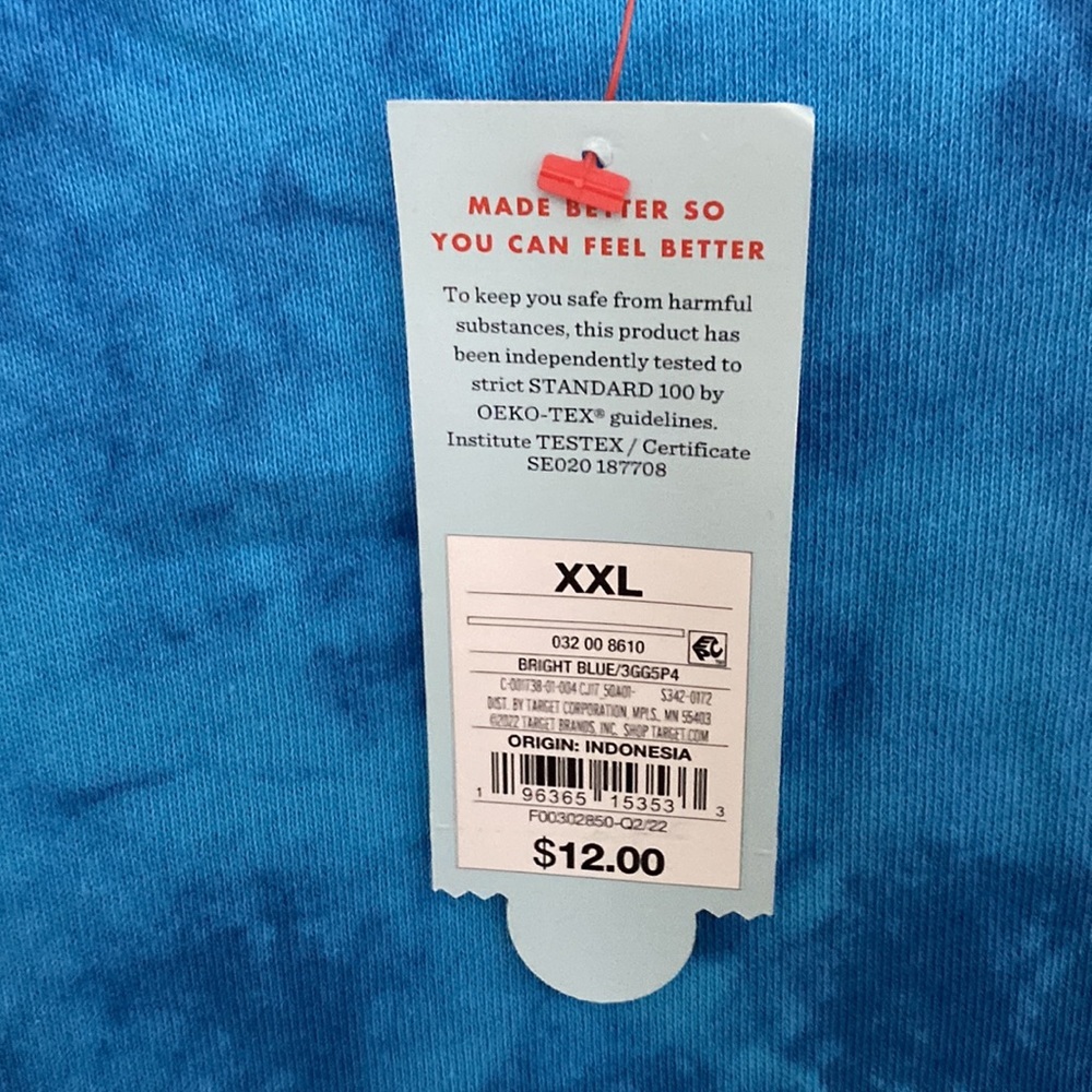 NWT Girls Cat and Jack Sweatshirt Size XXL (Size 18) (61"-63") Bright Blue - Picture 4 of 4